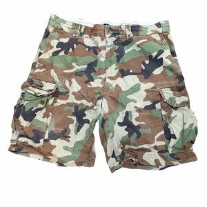 Polo Ralph Lauren Shorts Mens 40 Camo Cargo Classic Polo Chino Cotton Outdoor